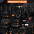47PCS Vinyl Wrap Tool Kit with 2000W Heat Gun,Car Wrap Kit & Tint Tools
