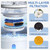 24 Pack Cat Water Filters for FEELNEEDY 3.5L/ 118oz Water Fountain FN-W08L, Ion Exchange Resin with Coconut Shell Activated Carbon Filter Refills, 12 Pack Filters & 12 Pump Sponges