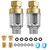 2 Pack Sediment Water Filter, 50 Micron Inline Pre-Filter with Adapters