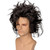 FYXZHUO Men Fashion Short Black Cosplay Wig Spiky Fluffy Synthetic Hair Emo Wig for Halloween Costume Anime Party