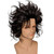 FYXZHUO Men Fashion Short Black Cosplay Wig Spiky Fluffy Synthetic Hair Emo Wig for Halloween Costume Anime Party