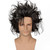 FYXZHUO Men Fashion Short Black Cosplay Wig Spiky Fluffy Synthetic Hair Emo Wig for Halloween Costume Anime Party