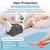 Heel Protector for Pressure Sores in Bed, Ankle Pillow for Pressure Relief, Bed Sores Heel Elevator Pillow, Foot Elevation Pillows for Swelling, Foam Wedge Foot Support Cushion for Bedridden Patients