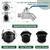 IBC Tote Adapter, 2" Cam Lock for 275-330 Gallon IBC Tote Tank with 2packs Groove Fittings, IBC Tote Garden Hose Adapter with 304 Stainless Steel Hose Faucet(1/2'' Male Inlet ×3/4" Male)
