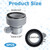 Gyinere 4 Pcs Pool Hose Adapter,1.25 to 1.5 Pool Hose Adapter,Adapter 1 1/4 to 1 1/2,Pump,1.5 to 1.25,Filter Pumps & Saltwater System