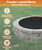 Ardier 22" Wooden-Handle Fire Pit Lid for Pits up to 20", Round Metal Bonfire Pit Burner Pan Cover, Smokeless Fire Pit Cover for Fire Tables, All-Weather Resistance Outdoor Firepit Accessory