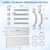 Pontoon Ladder Hardware Kit for Folding Boat Dock AL-A3/A4/A5/C4 (2 Pack)