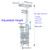 Toilet Paper Holder Free Standing White