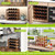 Glsety 8 Bottle Wooden Wine Rack,2 Tier Free Standing Wine Storage Holder,Retro Minimalist Style Home Decorations Wine Display Shelves for Cabinet,Cupboard,Countertop
