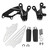 KASIMT Motorcycle Front Footpeg Bracket Assembly Kit Compatible with Kawasaki Ninja ZX14R ZZR1400 2006-2023 - Complete Rider Foot Rest System with Aluminum Heel Guards & Mounting Hardware​