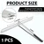 Yaocom 17.25 Inch Sheet Metal Folding Hemming Tool Steel Metal Bender Standing Seam Roofing Tool for HVAC Duct Roofing Panels Bending Forming, Folds up to 24 Ga Steel 1" Depths(Silver,Long Handle)