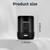 Aniborsa Electric Pencil Sharpener, USB & Battery Operated, Black