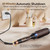 Thermal Brush, 1.5 Inch Curling Iron Heated Round Brush Styler, Hair Straightener & Curler & Volumizer 3 in 1, Negative Ion, Dual Voltage, 9 Temperature Control with LED Display (Inky)