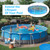 24 Feet Pool Leaf Net Cover for Above Ground Pools