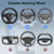 2 in 1 Large Steering Wheel Desk with Dual Slide-Out Trays, Car Laptop Tray