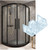 4-Pack Silicone Shower Door Bumpers