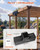 VEVOR 3-Way Pergola Brackets, 4-Pack Kit T-Shaped for 4x4 (3.5x3.5 Inch) Wood Beams, DIY Woodworking Hardware with Screws, Heavy Duty for Outdoor Gazebo Patio Party