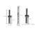 7 Pack Rock Splitting Wedges 5/8" with Drill Bit, Feathers and Wedges