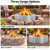 60in Heavy Duty Fire Pit Ring for Outside, Large Wood Burning Firepit/Fireplace for Backyard Bonfire, Patio, Camping & Outdoor Gatherings,Portable Galvanized Steel Fire Bowl with High Heat Resistant