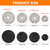HUAREW Gas Stove Burner Caps Set for Most Gas Stove Burners
