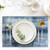 Blue and Gray Placemats Washable, Linen Rectangular Place Mats Set of 4, Dining Table Decor for Living Room, Kitchen, Farmhouse and Outdoor (Blue Gray, 12x18 Inch)