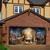 AIBIIN Christmas Nativity Garage Door Cover Light Large Manger Scene Backdrop Christmas Religious Jesus Garage Backdrop Decoration for Xmas Eve Holiday Party Wall Door 13.1x6ft