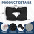 BALAPET Memory Foam Bed Sore Cushions for Butt, Ergonomic Bedsore Pressure Relief Pillow for Sleeping and Sitting, Removable T Shaped Opening Tailbone Cushion for Bed Sores on Buttocks(Black)