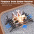BJADE‘S 16" x 10" Fireplace Grate Ember Retainer - Extra Thick Heavy Duty Solid Steel Mesh Grille for Fireplace & Fire Pit, Prevents Burning Embers from Falling, Durable Camping & Indoor,Outdoor Use