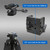 HIGOO Heavy Duty Rifle Tripod Shooting Stick Gun Rest Stand with Gun Saddle