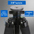 HIGOO Heavy Duty Rifle Tripod Shooting Stick Gun Rest Stand with Gun Saddle