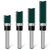 Feanron Flush Trim Router Bit Set 4 Pcs Straight Cut Router Bits 1/4 Inch Shank, Carbide Tipped Pattern Template Route Bit with Bottom Bearing, Woodworking Tools for Milling Trimming Home DIY (Green)