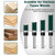 Feanron Flush Trim Router Bit Set 4 Pcs Straight Cut Router Bits 1/4 Inch Shank, Carbide Tipped Pattern Template Route Bit with Bottom Bearing, Woodworking Tools for Milling Trimming Home DIY (Green)