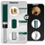 Feanron Flush Trim Router Bit Set 4 Pcs Straight Cut Router Bits 1/4 Inch Shank, Carbide Tipped Pattern Template Route Bit with Bottom Bearing, Woodworking Tools for Milling Trimming Home DIY (Green)
