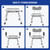 Deluxe Swivel Shower Chair with Arms & Back by CZMY, 360° Locking Seat, 5-Level Height Adjustable, Padded Heavy-Duty Bath Chair, 350 lbs, for Seniors, Elderly, Handicap & Disabled