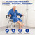 Deluxe Swivel Shower Chair with Arms & Back by CZMY, 360° Locking Seat, 5-Level Height Adjustable, Padded Heavy-Duty Bath Chair, 350 lbs, for Seniors, Elderly, Handicap & Disabled