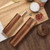 BOTOP Acacia Wood Salt and Pepper Grinder Set with Base