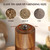 BOTOP Acacia Wood Salt and Pepper Grinder Set with Base