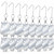 De-Bird Acrylic Reflective Owl Decoys - Sunlight-Activated Owl Reflectors to Scare Birds Away - Crow Deterrent for Patio & Garden - Outdoor Hanging Bird Scare Decoys - 8-Pack, Silver