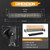 20 Inch LED Light Bar, Niking Auto Quad Row 320W LED Driving Light Spot Flood Combo Off Road Work Light Bumper Fog Lamps with Black Cover for Trucks Pickup SUV ATV UTV Tractor