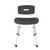 DMI Shower Chair Bath Seat for Tub or Shower Bench for inside shower, Non Slip Aluminum with Plastic Seat, No Tools Needed with Adjustable Height, Holds Weight up to 300 Pounds, Bath Chair, Black
