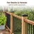 Decorex Hardware 5.5x5.5 Aluminum Pyramid Post Cap for Standard 6x6 Posts (Actual 5.5"×5.5") — Heavy-Duty Cast, Rounded Safety Corners, Stainless Screws, Powder-Coated Black Deck & Fence Cap