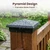 Decorex Hardware 5.5x5.5 Aluminum Pyramid Post Cap for Standard 6x6 Posts (Actual 5.5"×5.5") — Heavy-Duty Cast, Rounded Safety Corners, Stainless Screws, Powder-Coated Black Deck & Fence Cap