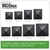 Decorex Hardware 5.5x5.5 Aluminum Pyramid Post Cap for Standard 6x6 Posts (Actual 5.5"×5.5") — Heavy-Duty Cast, Rounded Safety Corners, Stainless Screws, Powder-Coated Black Deck & Fence Cap