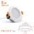2.5 inch Dimmable LED Recessed Lighting, 5W Retrofit Downlight, 3000K Warm White, CRI 80 with LED Driver, AC 110V Ceiling Light Fixture for Living Room, Kitchen, Bedroom, Hallway, 10 Pack