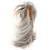 Aimole Synthetic Ponytail Clip-on Straight Wig Short Extensions hair Hairpiece (48T Light Gray Blonde with Dark Root)
