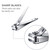 Mudder 32 Pcs Stainless Steel Fingernail Nail Clipper Bulk, Silver