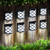 GIGALUMI 8 Pack Solar Fence Light Cold White Porch Solar Powered Decor Outdoor Waterproof Wall Fence Lights for Garden, Yard, Patio, Front Door, Garage