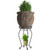 Yimobra Tall Plant Stand Indoor Outdoor, 200LB Hold Up Metal Flower Plant Stand, Heavy Duty Rustproof Iron Plant Supports for Patio or Garden,Living Room, 12.5 x 23.6 Inches, Black