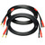 CNCESS Banana Plugs Female to Male Extension Cable, 2-Pack (6 Feet)