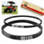 ROYKAW EZGO TXT Gas Drive Belt & Starter Belts Kit for EZGO 4 Cycle Gas Golf Cart TXT Cushman Express Marathon Medalist ST Vehicles Terrain 1994-2013, OEM # 72054G01, 72024G01, 72025G01, 26414G01